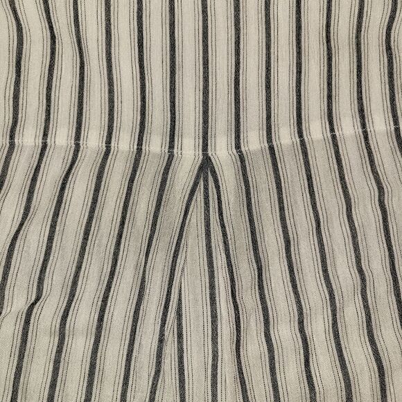 Anthropologie Maeve Fairhope White Stripe ButtonDown Flutter Sleeve Blouse Top S - Picture 6 of 13